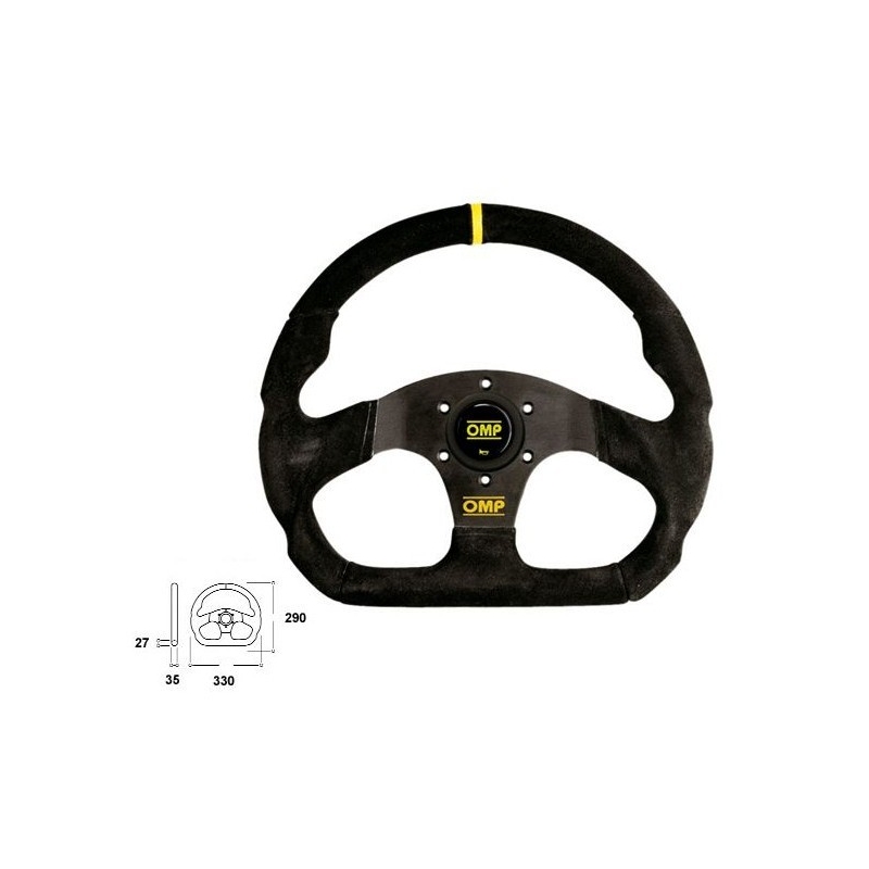 Volant OMP Superquadro Noir 330mm