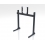 Support simple écran sur pied Noir 19 à 49" 