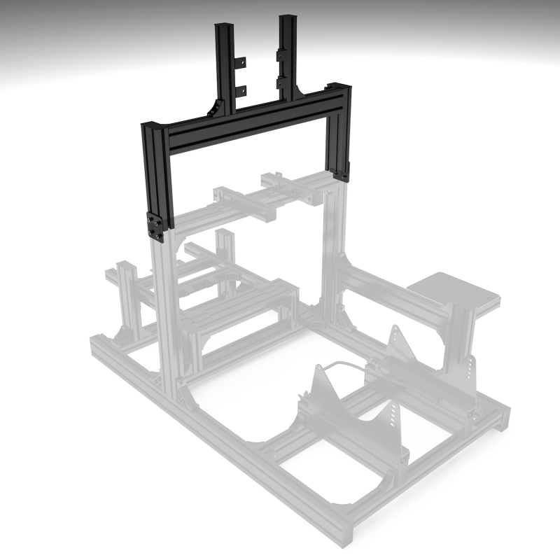 Black support, single junction screen (19 to 42 inches) Black support, single junction screen (19 to 42 inches)