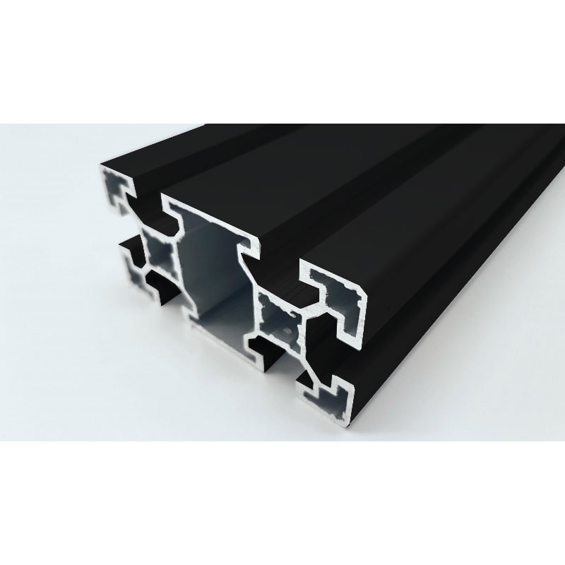 Black Aluminium profile 80x40 mm