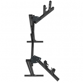 black Support triple screens on foot