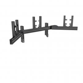 Colored Support triple screens by junction - 19 to 32''