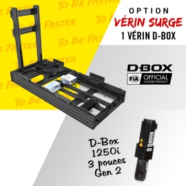 CADRE V4 DE COULEUR NOIRE AVEC 1 ACTUATORS D-BOX GEN2 3 POUCES 1250I