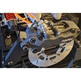 Upgrade of the hydraulic pedal unit with 6-piston caliper and brake disc