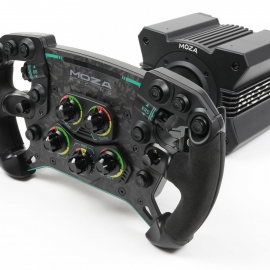 MOZA RACING VOLANT GS V2 ALCANTARA, assembled and set up