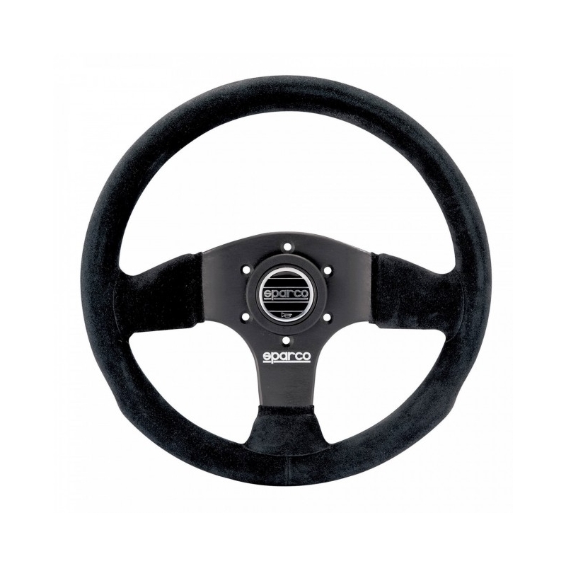 Volant Sparco P300 plat en peau retournée