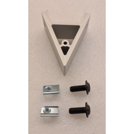 45° angle bracket and screws
