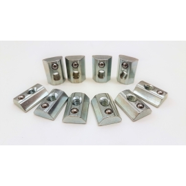 Lot 10 post-mounting nuts diameter 6