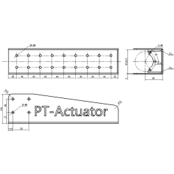 4 vérins Pt-Actuators Scorpion E 100 mm